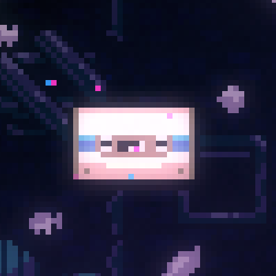 Pixelart of cassette tape from Celeste